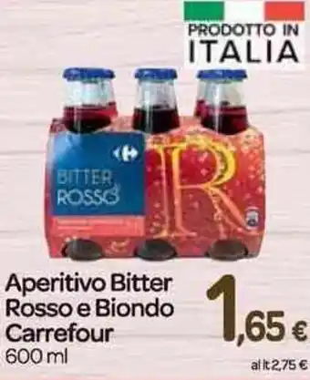 Carrefour Aperitivo Bitter Rosso e Biondo 600 ml
