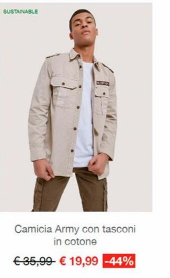 Alcott Camicia army con tasconi in cotone offerta
