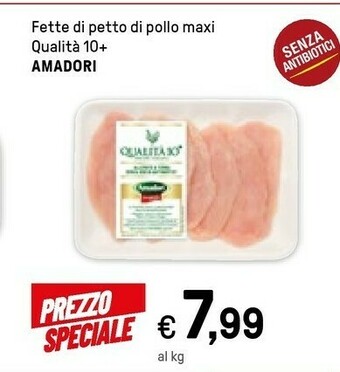 Iper La Grande Amadori Fette Petto Di Pollo Maxi Qualita 10+ offerta