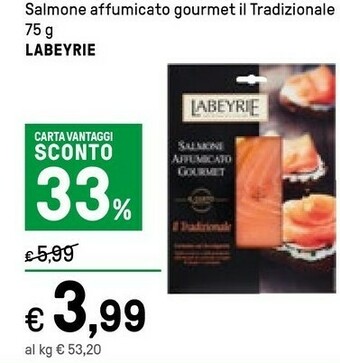 Iper La Grande Labeyrie Salmone affumicato offerta