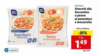 Lidl Gnocchi alla sorrentina o penne al pomodoro e mozzarella offerta