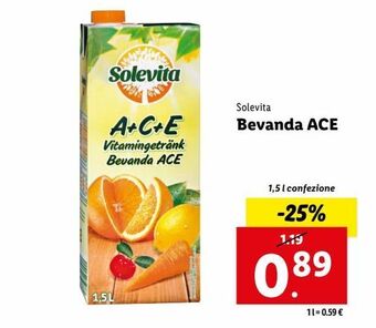 Lidl Bevande ace offerta