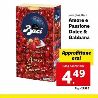 Lidl Amore e passione dolce & gabbana offerta