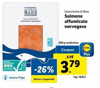 Lidl Salmone affumicato norvegese offerta