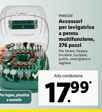 Lidl Accessori per levigatrice a penna multifunzione 276 pezzi offerta