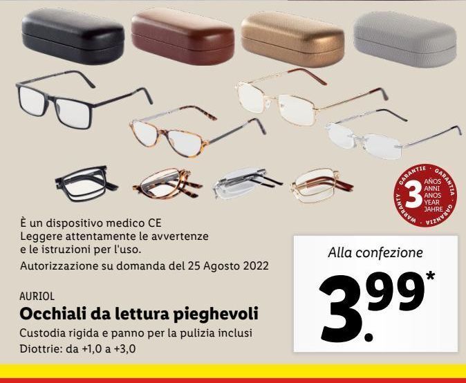 Occhiali da lettura on sale lidl