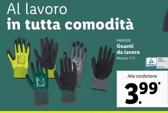 Lidl Guanti da lavoro offerta