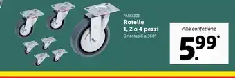 Lidl Rotelle 1,2,4 pezzi offerta