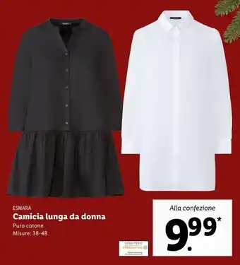 Lidl Camicia lunga da donna offerta