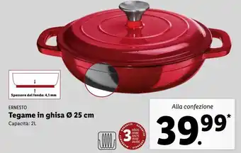 Lidl Tegame in ghisa diametro 25cm offerta