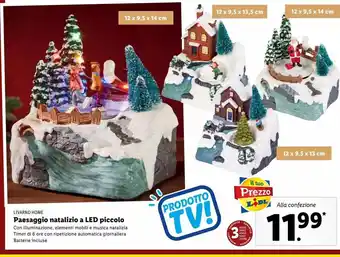 Lidl Paesaggio natalizio a led piccolo offerta