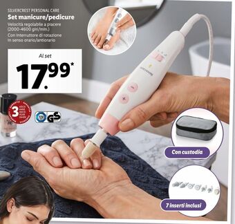Lidl Set manicure/pedicure offerta