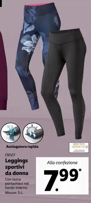 Lidl Leggings sportivi da donna offerta