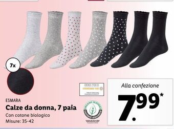 Lidl Calze da donna 7 paia offerta