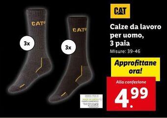 Lidl Calze da lavoro per uomo 3 paia offerta