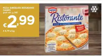 Bennet Pizza surgelata ristorante cameo offerta