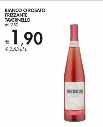 Bennet Bianco o rosato frizzante tavernello offerta