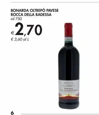 Bennet Bonarda oltrepò pavese rocca della badessa offerta