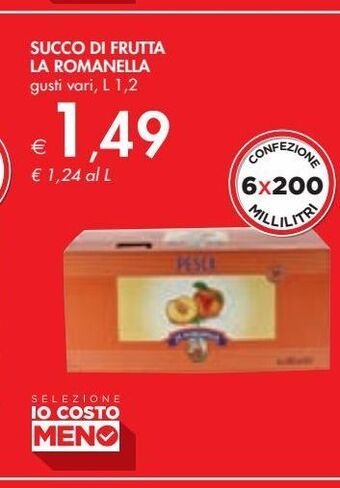Bennet Succo di frutta la romanella offerta