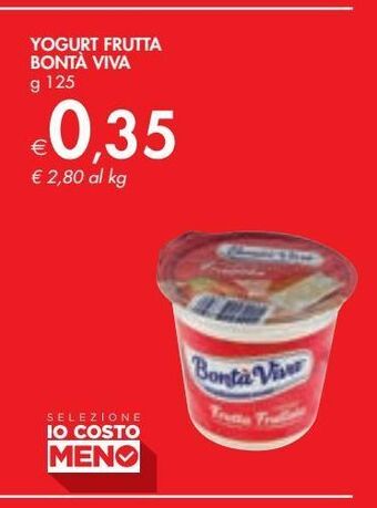 Yogurt frutta bonta viva