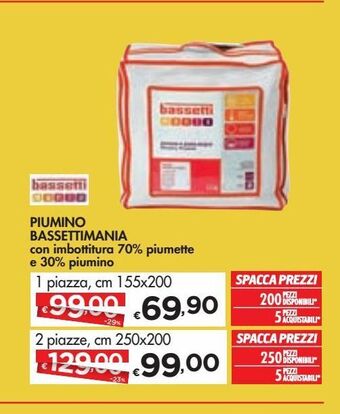 Bennet Piumino bassettimania offerta