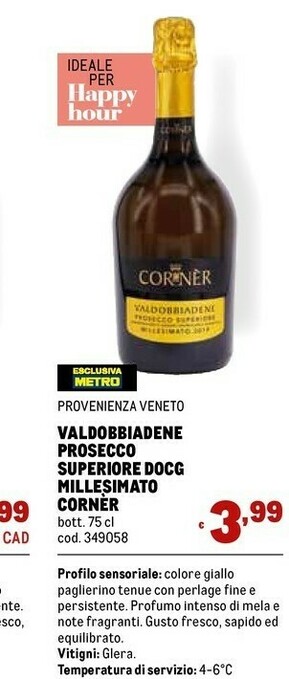 Metro Millesimato Prosecco offerta