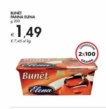 Bennet Bunet panna elena offerta