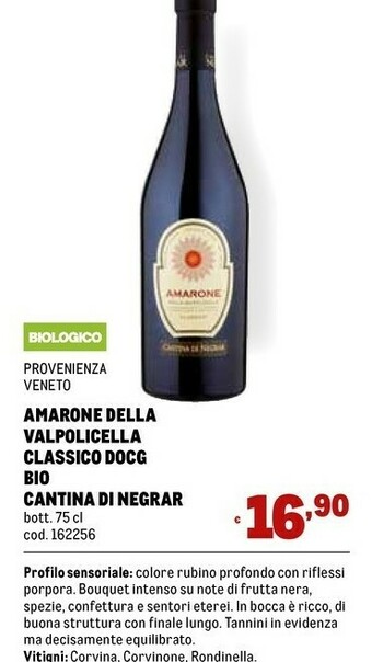 Metro Amarone offerta