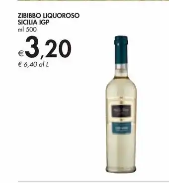 Bennet Zibibbo liquoroso sicilia igp offerta