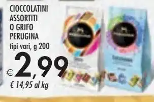 Bennet Cioccolatini assortiti o grifo perugina offerta