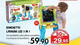 Banchetto lavagna led 3in1