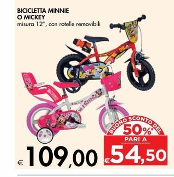 Bicicletta minnie o mickey