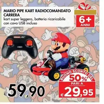 Bennet Mario pipe kart radiocomandato carrera offerta