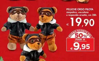 Bennet Peluche orso pilota offerta