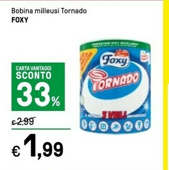 Iper La Grande Foxy Bobina Milleusi Tornado offerta