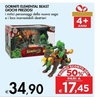 Bennet Gormiti elemental beast giochi preziosi offerta