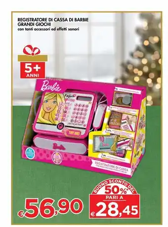 Bennet Registratore di cassa di barbie grandi giochi offerta