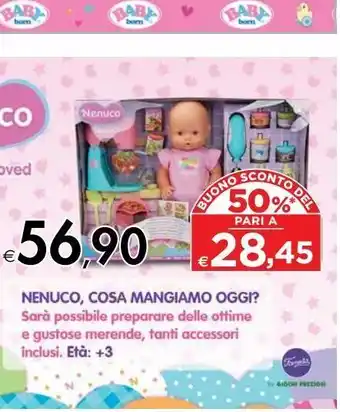 Nenuco cosa mangiamo oggi?