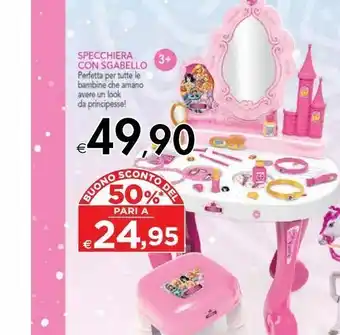 Bennet Specchiera con sgabello offerta