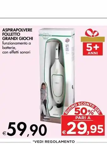 Bennet Aspirapolvere folletto grandi giochi offerta