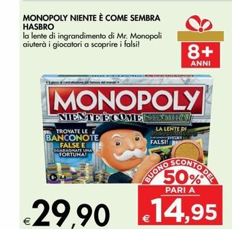 Bennet Monopoly niente è come sembra hasbro offerta