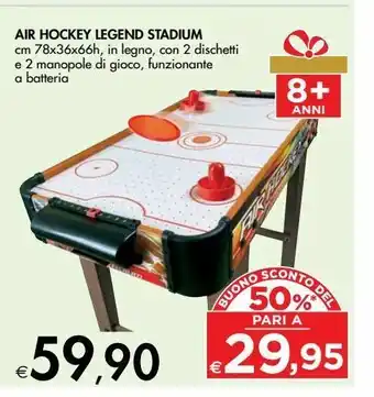 Air hockey legend stadium