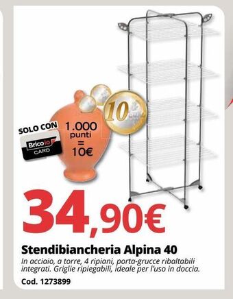 Brico Io Stendibiancheria alpina 40 offerta