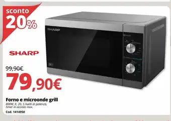 Forno e microonde grill
