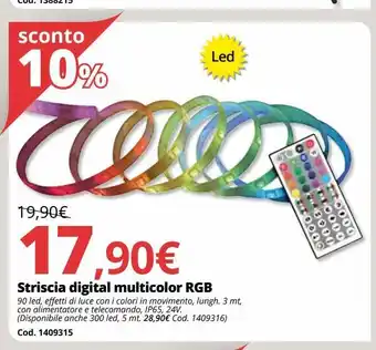 Brico Io Striscia led smart rgb offerta