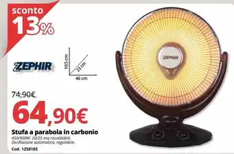 Brico Io Stufa a parabola in carbonio offerta