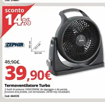 Brico Io Termoventilatore turbo offerta