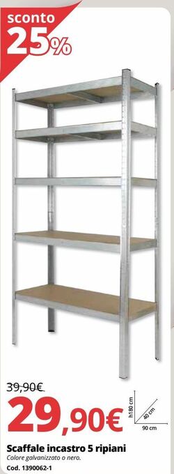 Brico Io Scaffale incastro 5 ripiani offerta