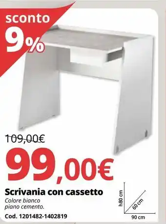 Brico Io Scrivania con cassetto offerta