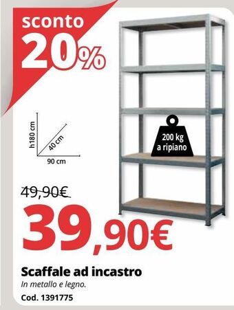 Scaffale ad incastro